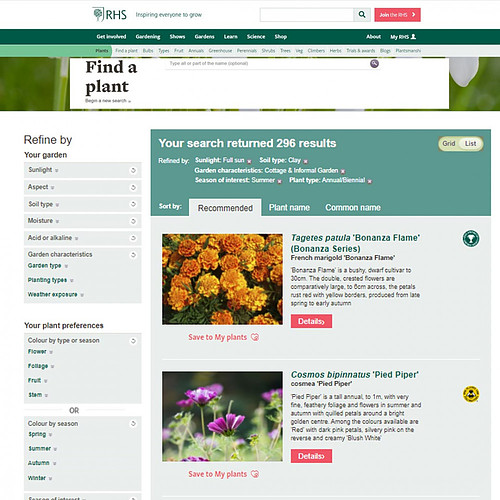 RHS Plant Finder